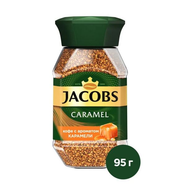 Кофе растворимый JACOBS Caramel 1 шт 0,1 кг