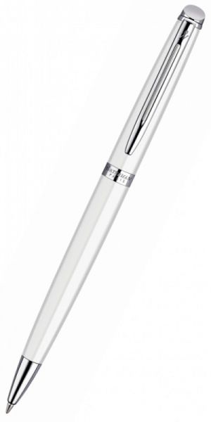 Шариковая ручка WATERMAN Hemisphere (S0920970) White CT (M) чернила: синий нержавеющая сталь перо нержавеющая сталь хром