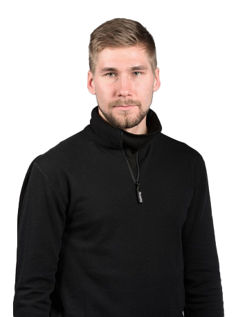 Термобелье Svala Merino Zip-Neck черный 3XL